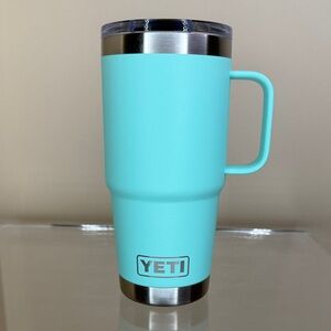 Yeti Turquoise Travel Mug with Handle